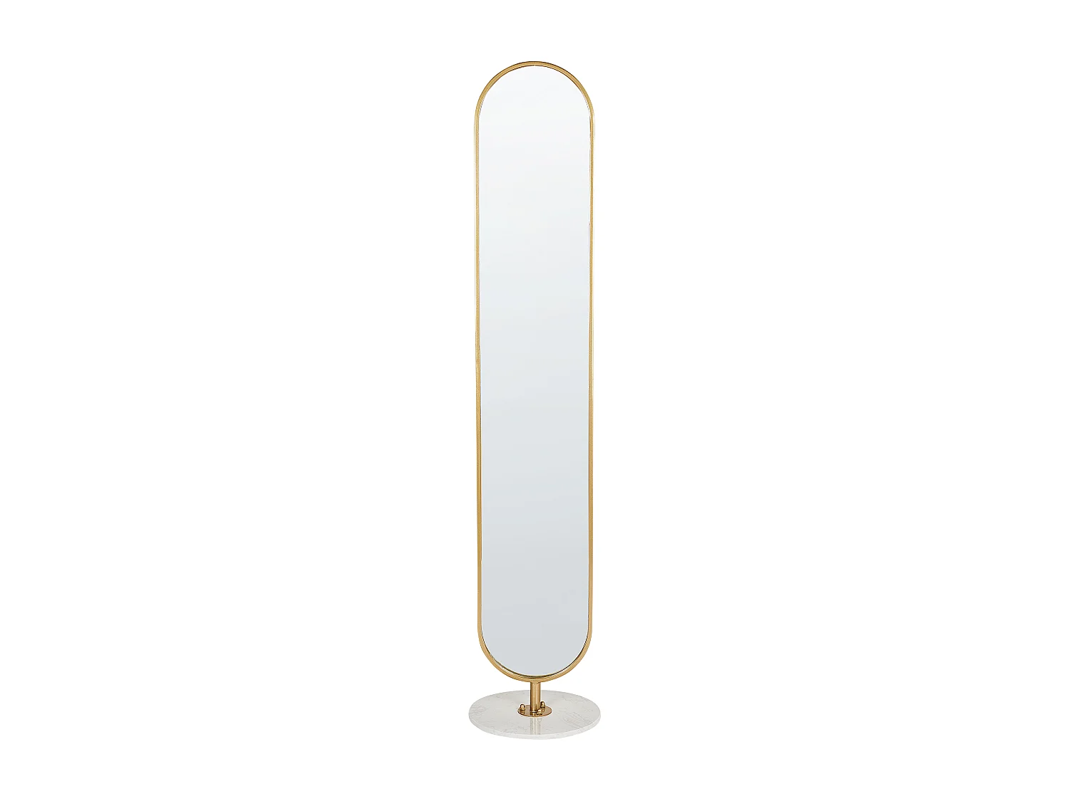 Kapstok met spiegel MOODY 170 cm Metaal Goud