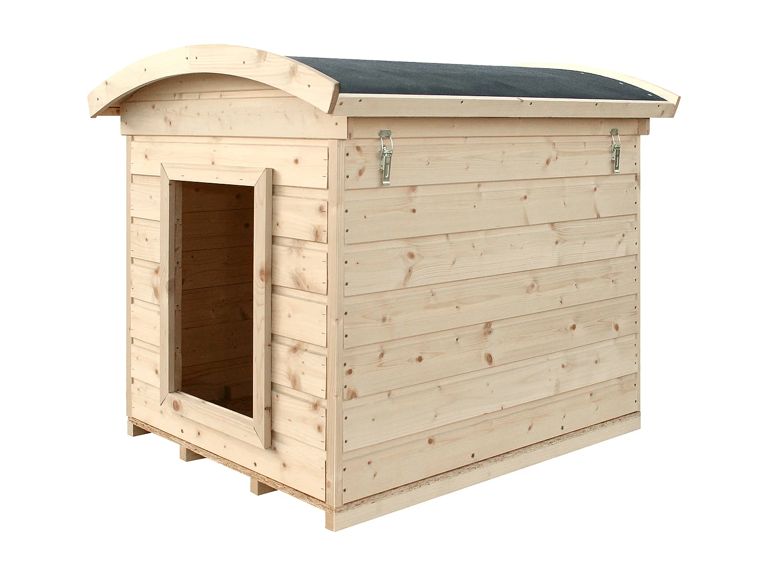 Houten hondenhok voor buiten - 87x102xH85 cm, maat S - M405-1