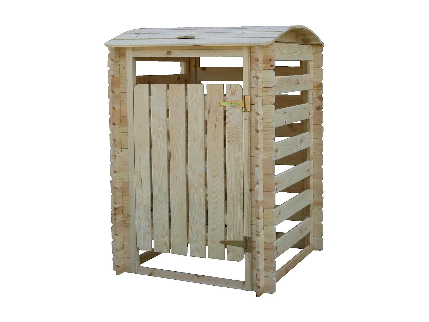 Houten afvalcontainerberging met afsluitbare deuren - 180x97xH137 cm - M606-1