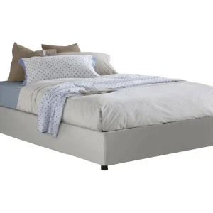 Talamo Italia Frans Bed Isabel Wit Opbergruimte Matrasmaat 140×200 cm, Gestoffeerd Made in Italy