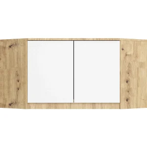 Kastopzetstuk S100 in Artisan Eiken/Wit – Zelfmontage Mat Afwerking