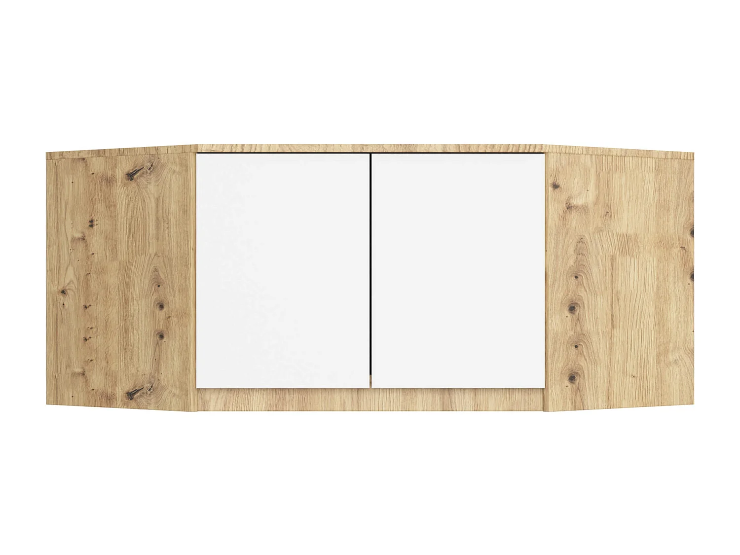 Kastopzetstuk S100 in Artisan Eiken/Wit - Zelfmontage Mat Afwerking