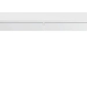 Dmora Bureau Houston 50x138x75h cm Wit 2 Lades Modulair, Structuurmateriaal in Gefineerd Hout