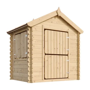 Houten speelhuis voor kinderen H145 x 112 x 146 cm / 1,1 m2 – TIMBELA M516 Houten speelhuis voor kinderen H145 x 112 x 146 cm / 1,1 m2 – TIMBELA M516