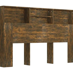 Hoofdbordkast 160x19x103,5 cm gerookt eikenkleurig