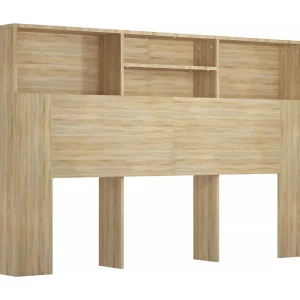 Hoofdbordkast 160x19x103,5 cm sonoma eikenkleurig