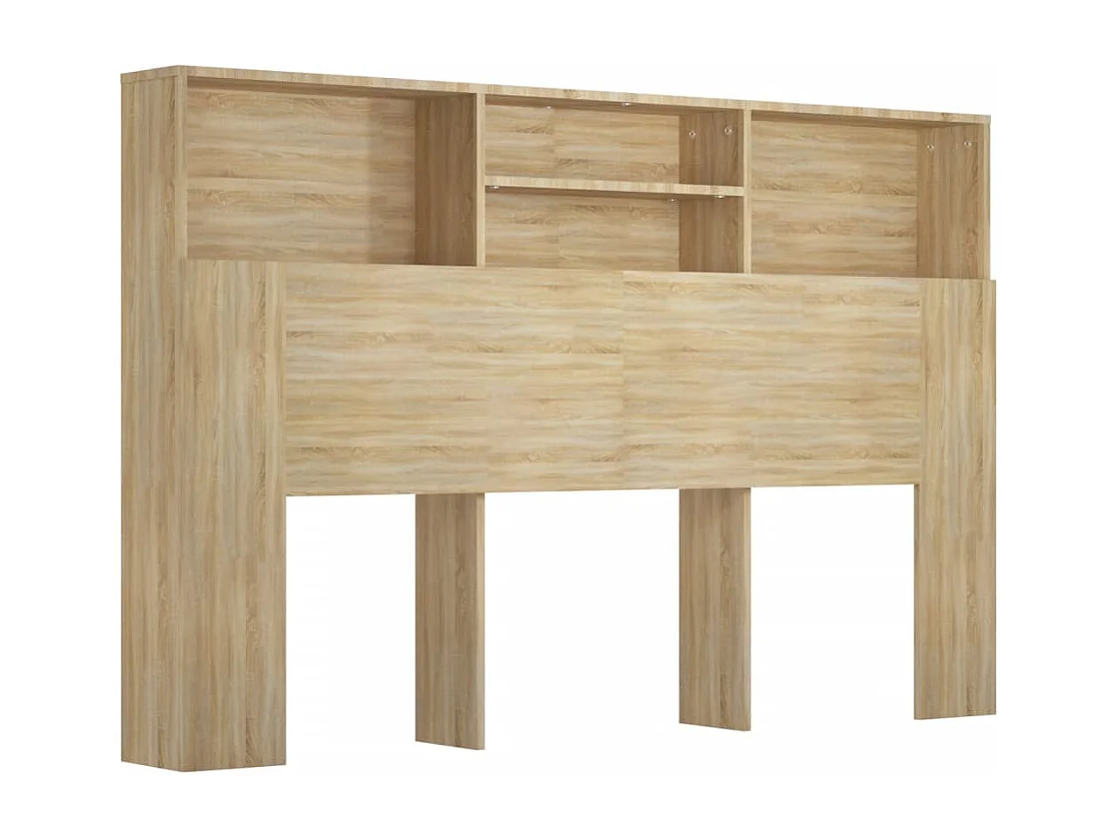Hoofdbordkast 160x19x103,5 cm sonoma eikenkleurig