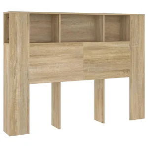 Hoofdbordkast 140×18,5×104,5 cm sonoma eikenkleurig