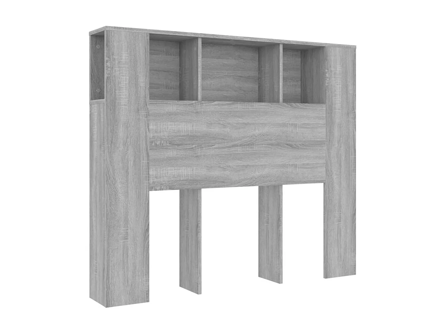 Hoofdbordkast 120x18,5x102,5 cm grijs sonoma eikenkleurig