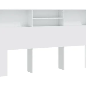 Hoofdbordkast 180x19x103,5 cm wit