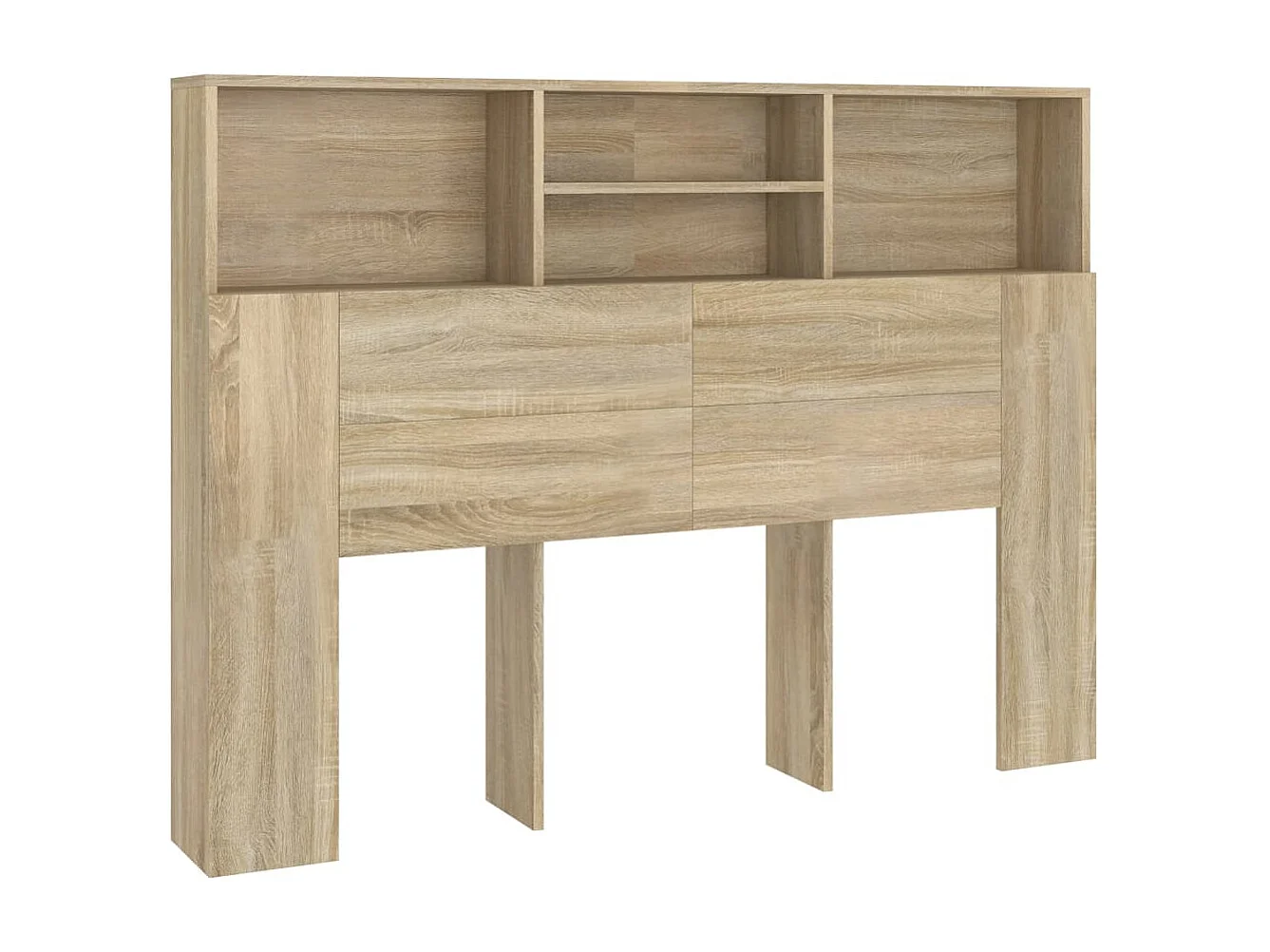 Hoofdbordkast Sonoma eiken 140x19x103,5 cm
