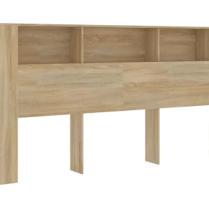 Hoofdbordkast 200×18,5×104,5 cm sonoma eikenkleurig