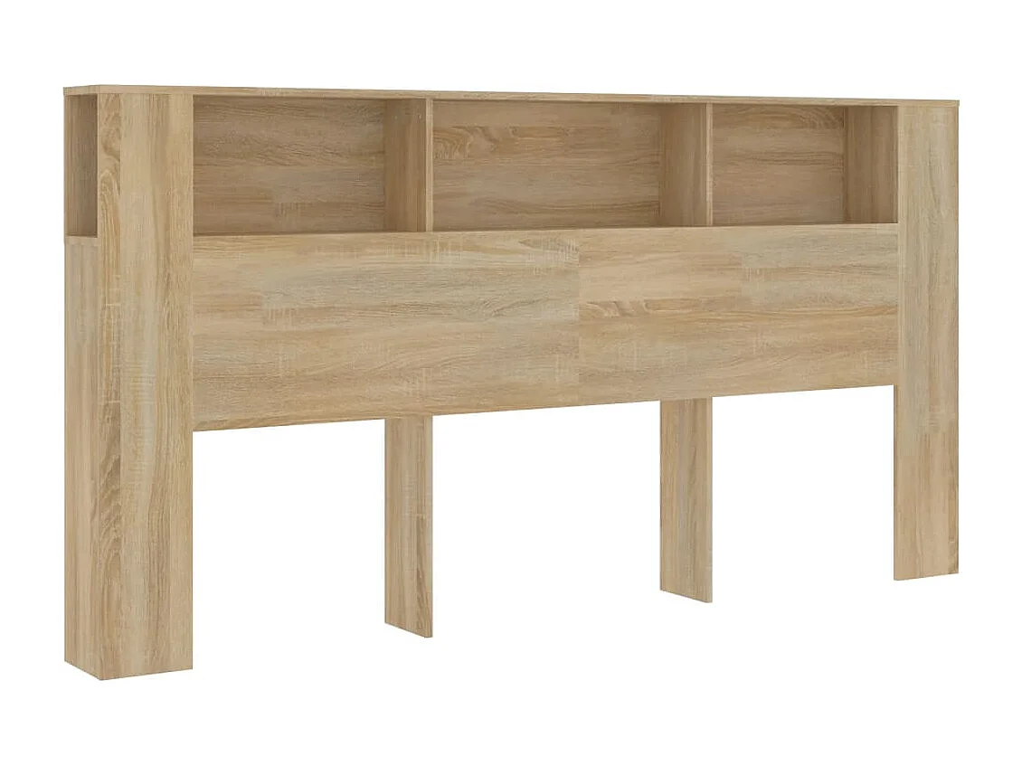 Hoofdbordkast 200x18,5x104,5 cm sonoma eikenkleurig