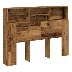 Hoofdbordkast 140x19x103,5 cm oud houtkleurig
