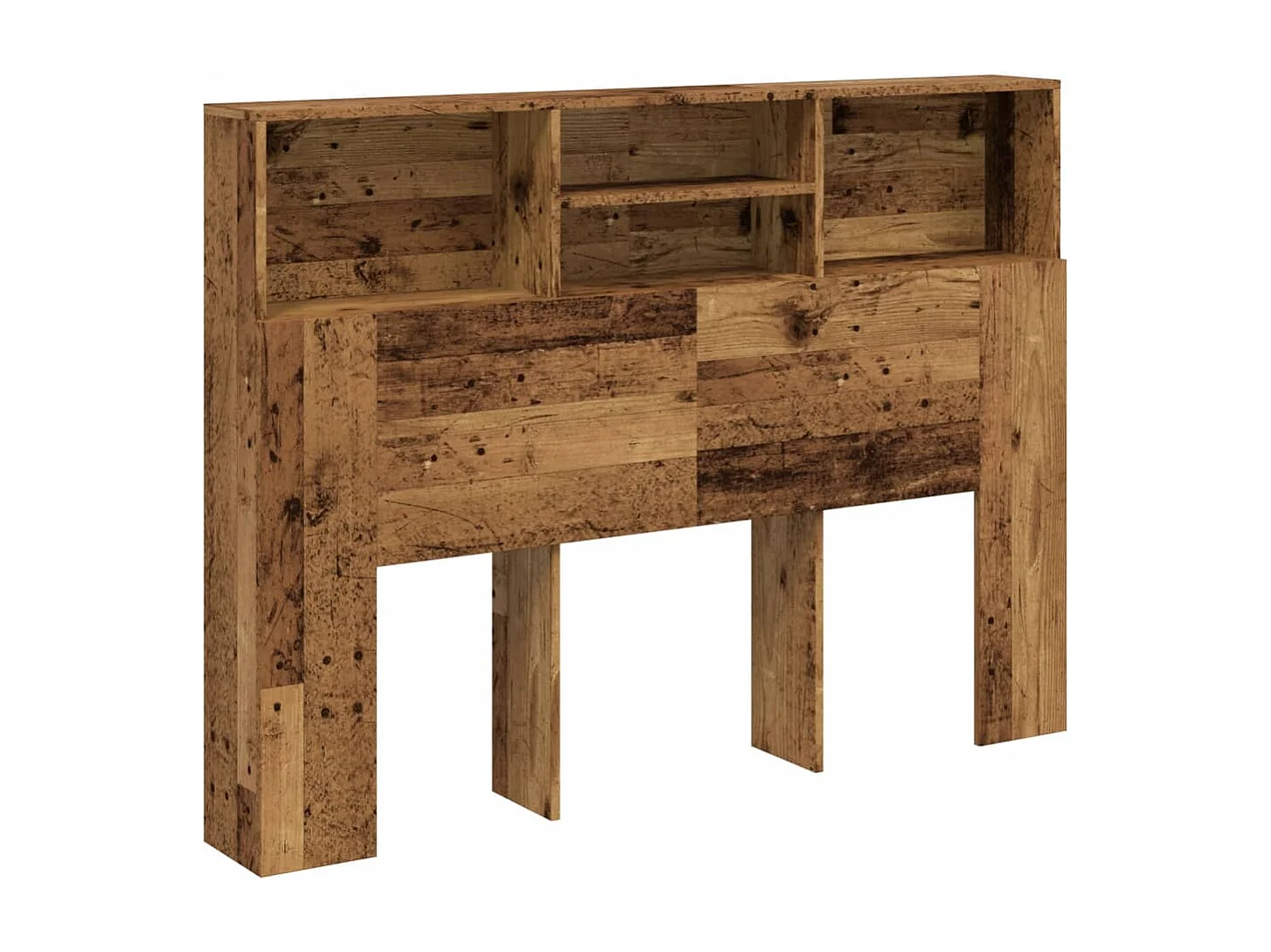 Hoofdbordkast 140x19x103,5 cm oud houtkleurig