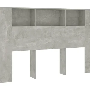Hoofdbordkast 160×18,5×104,5 cm betongrijs