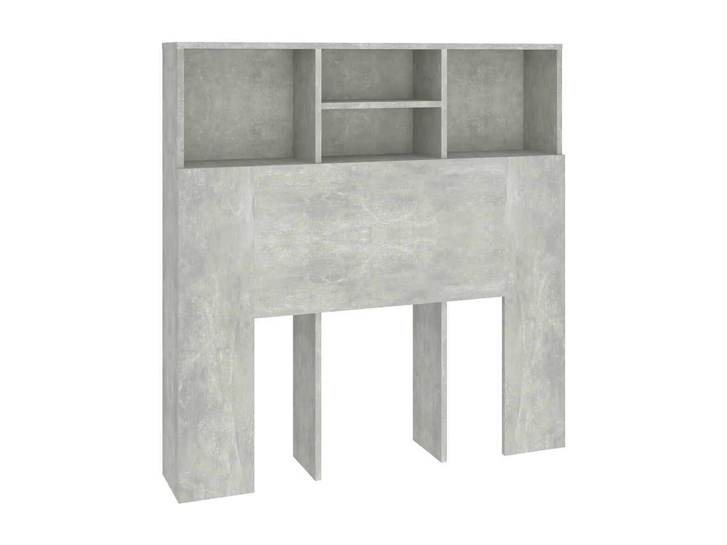 Hoofdbordkast 100x19x103,5 cm betongrijs