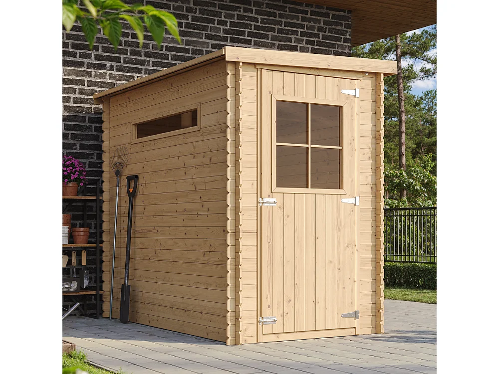 Houten tuinhuis - B144xL239xH198 cm/ 2,63 m2 TIMBELA M306