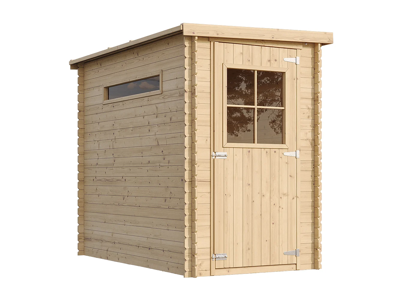 Houten tuinhuisje MET BEHANDELDE VLOER - l239xB144xH198 cm/2.63 m2 - IMBELA M306+M306G