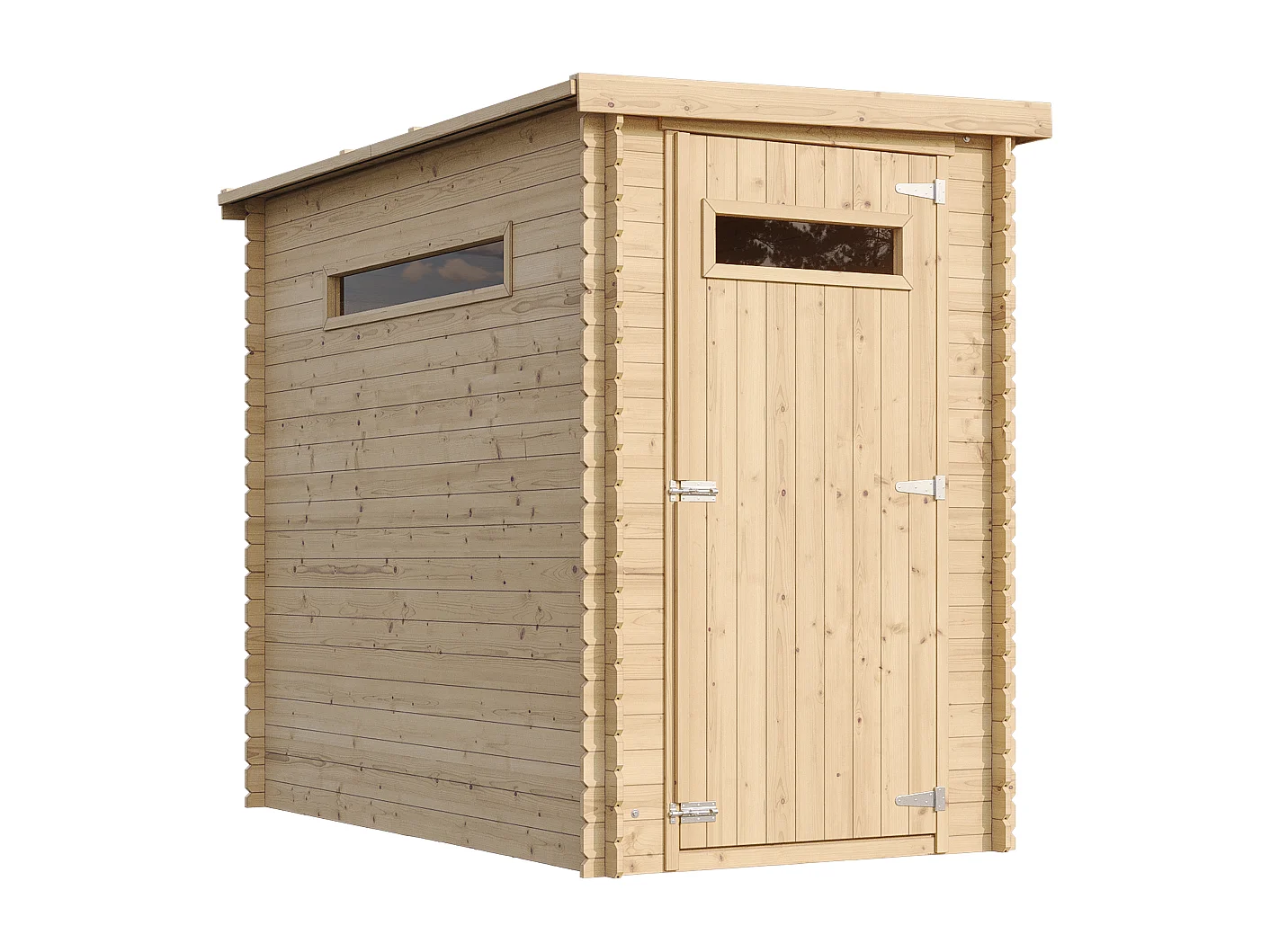 Houten tuinhuisje MET BEHANDELDE VLOER - l239xB144xH198 cm/2,63 m2 - TIMBELA M306A+M306G
