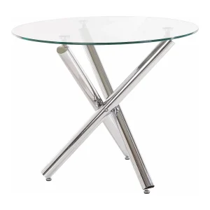Eettafel Glas Chroom