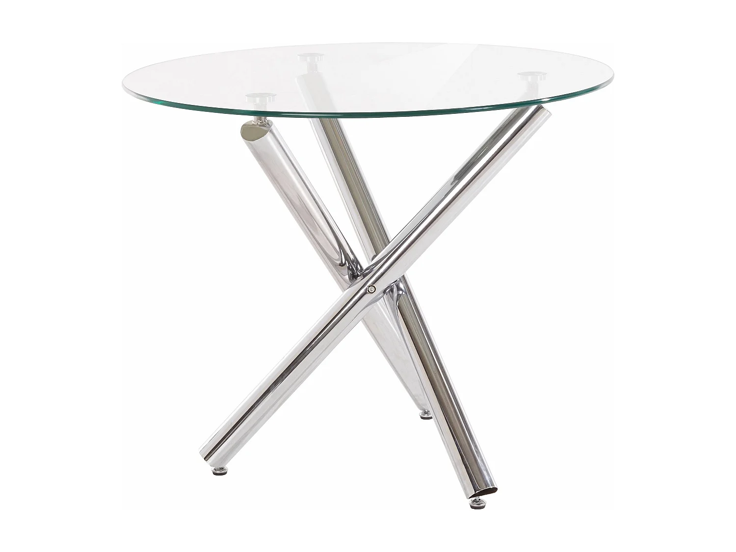 Eettafel Glas Chroom