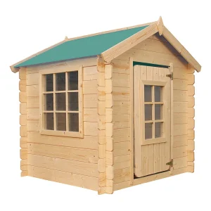 Houten kinderspeelhuis – B111 x D114 x H121 cm – TIMBELA M570Z Houten kinderspeelhuis – B111 x D114 x H121 cm – TIMBELA M570Z