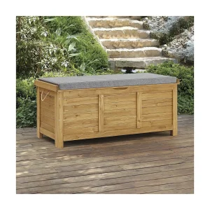 Opbergbox houten tuinkist "Gana" – 125 x 60 x 54 cm – Bruin – kastanjebruin Opbergbox houten tuinkist "Gana" – 125 x 60 x 54 cm – Bruin – kastanjebruin