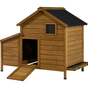 Kippenhok hout met nestkast "Cocotte" – Bruin – kastanjebruin Kippenhok hout met nestkast "Cocotte" – Bruin – kastanjebruin