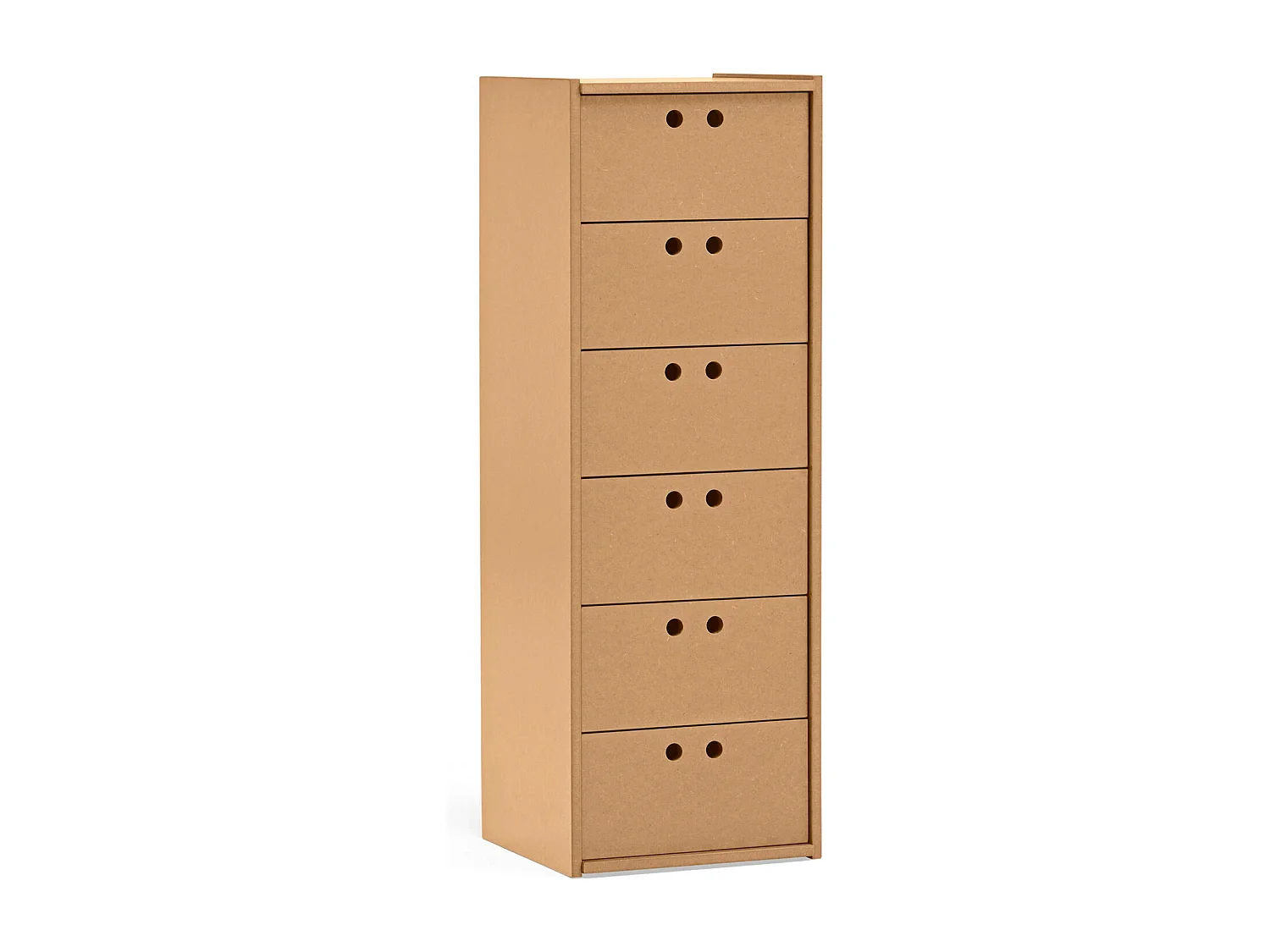 Hoge commode met 6 lades, 40 x 118 cm