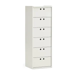 Hoge commode met 6 lades, 40 x 118 cm