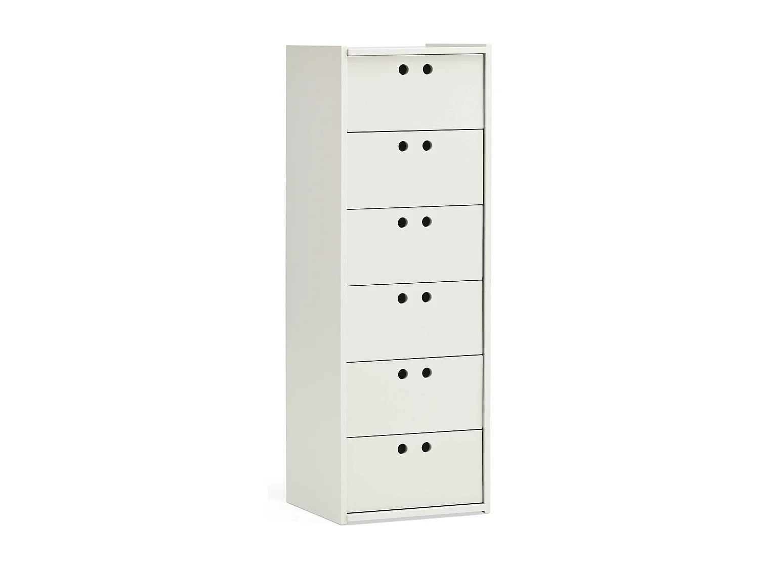 Hoge commode met 6 lades, 40 x 118 cm