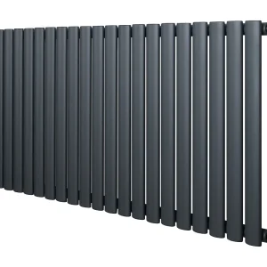 Horizontaal design radiator ovaal – 1 kolom – antraciet grijs – 600 x 1200 mm Horizontaal design radiator ovaal – 1 kolom – antraciet grijs – 600 x 1200 mm
