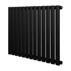 Horizontaal design radiator ovaal – 1 kolom – zwart – 600 x 780 mm Horizontaal design radiator ovaal – 1 kolom – zwart – 600 x 780 mm