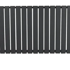 Horizontale design radiator vlak – 1 kolom – grijs – 600x910mm – thermostaatkraan Horizontale design radiator vlak – 1 kolom – grijs – 600x910mm – thermostaatkraan
