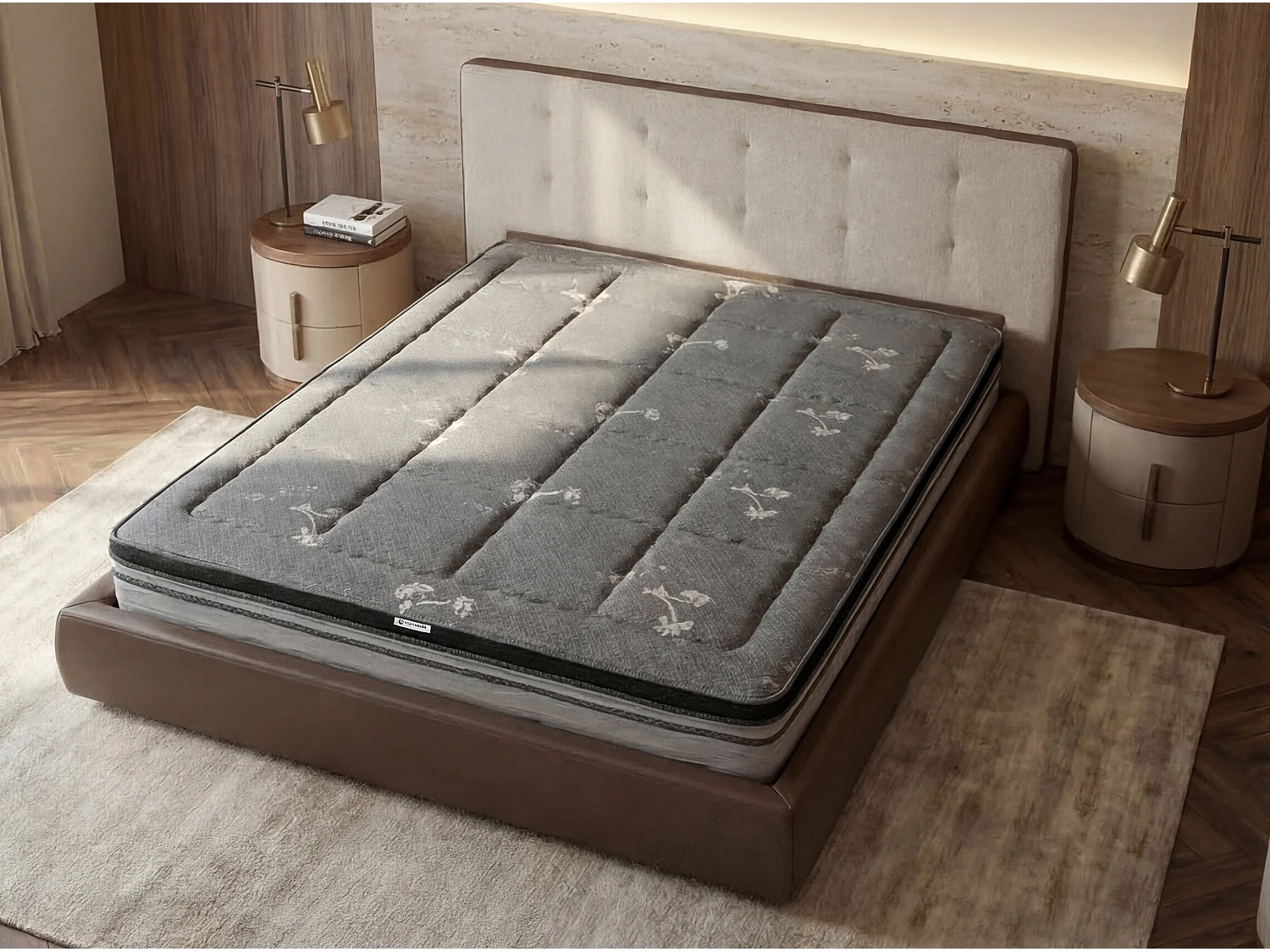 Hybride matras van natuurlijk latex met onafhankelijke pocketveren 180x200 7228 ANGEL CERDA