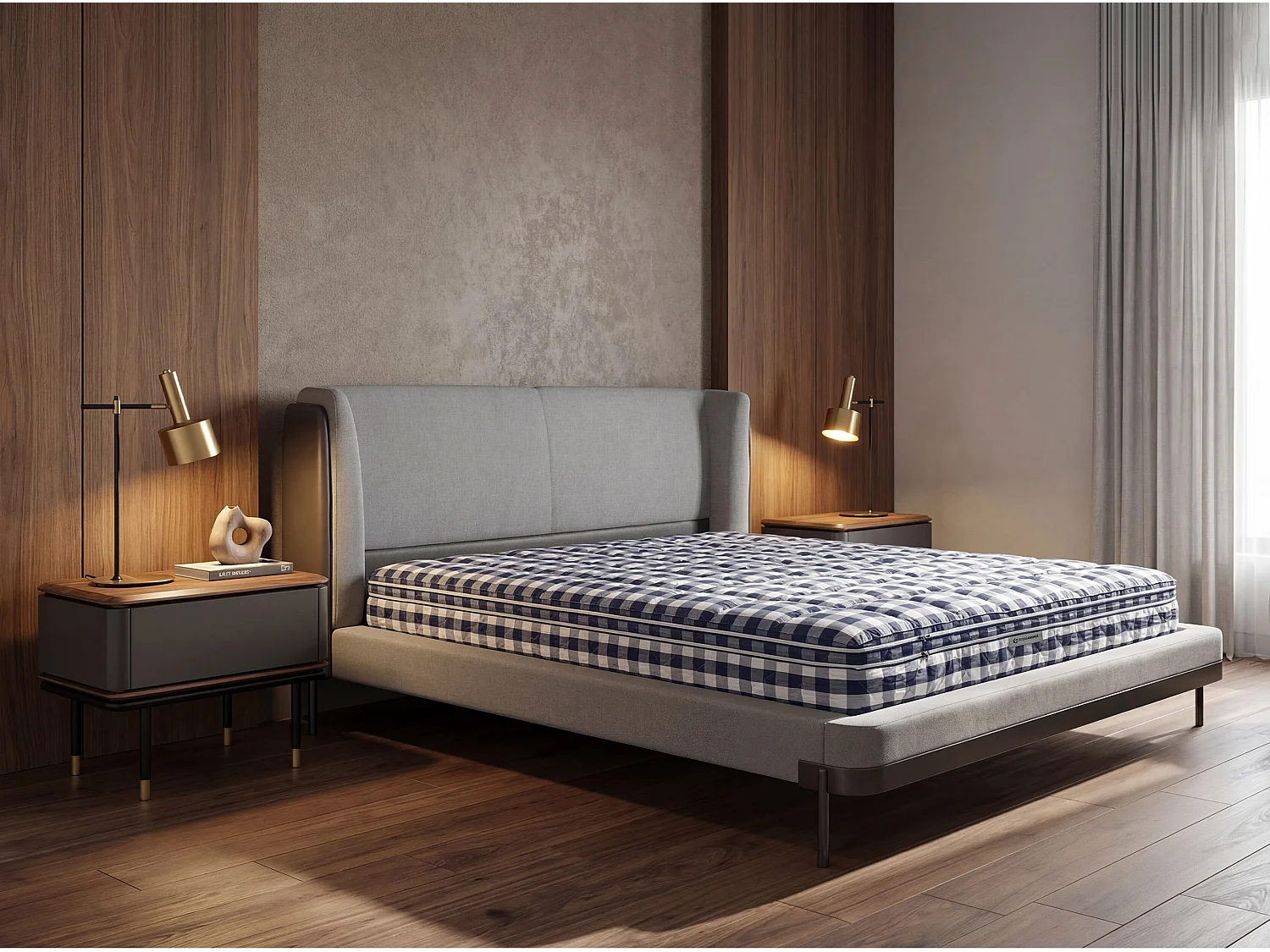 Hybride matras van natuurlijk latex met Cooltex pocket mini veren 160x200 7235 ANGEL CERDA