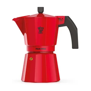 Italiaanse Koffiezetter Pezzetti Italexpress 6 Kopjes Aluminium Rood – Aromatische Koffie en Traditionele Infusie Italiaanse Koffiezetter Pezzetti Italexpress 6 Kopjes Aluminium Rood – Aromatische Koffie en Traditionele Infusie