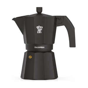 Italiaanse Pezzetti Italexpress Koffiezetter 6 Kopjes Aluminium Zwart – Traditionele Aromatische Koffie Italiaanse Pezzetti Italexpress Koffiezetter 6 Kopjes Aluminium Zwart – Traditionele Aromatische Koffie