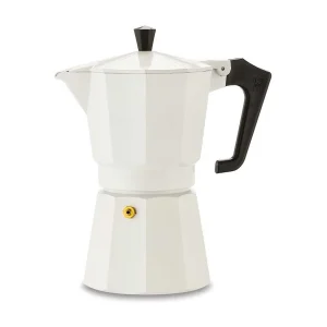 Italiaanse Pezzetti Italexpress Koffiezetter 6 kopjes Mat Wit Aluminium – Traditionele Aromatische Koffie Italiaanse Pezzetti Italexpress Koffiezetter 6 kopjes Mat Wit Aluminium – Traditionele Aromatische Koffie