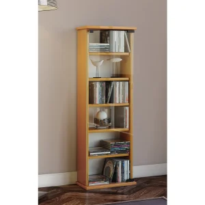 Hout CD DVD Stand Plank Vetro Glas Deur Hout CD DVD Stand Plank Vetro Glas Deur