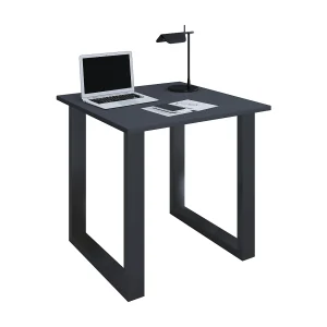 Houten bureautafel Lona U Alu Houten bureautafel Lona U Alu