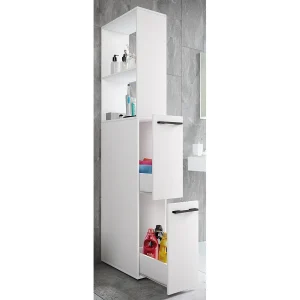 Houten badkamer meubels niche kast Sadilo XL Houten badkamer meubels niche kast Sadilo XL