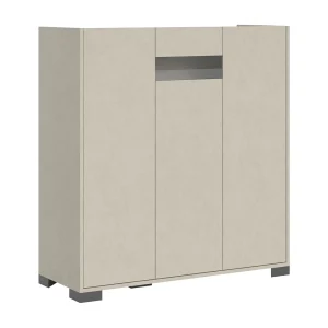 Hoog dressoir met 3 deuren 100x35x110 kasjmier Riflesso Hoog dressoir met 3 deuren 100x35x110 kasjmier Riflesso