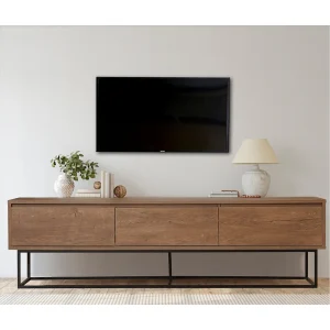 Industriële TV-meubel Zwart met Laden en Planken – Modern en Strak Design Industriële TV-meubel Zwart met Laden en Planken – Modern en Strak Design