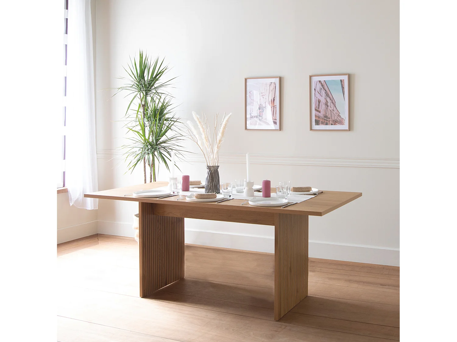 Houten tafel Scandinavische stijl 180cm ALMA