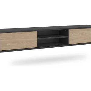 Idra Grijs en Hout 2-deurs 180 cm TV-meubel Idra Grijs en Hout 2-deurs 180 cm TV-meubel