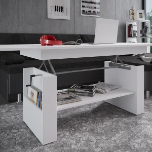 Houten salontafel Kobila in hoogte verstelbaar Houten salontafel Kobila in hoogte verstelbaar