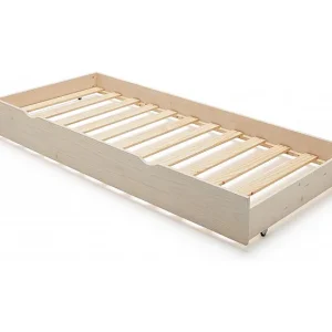 Jeugd uitschuifbed hout wit gewassen 90×180 cm