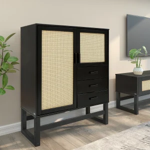 Jolene Highboard 2 deuren 3 lades Espresso Jolene Highboard 2 deuren 3 lades Espresso